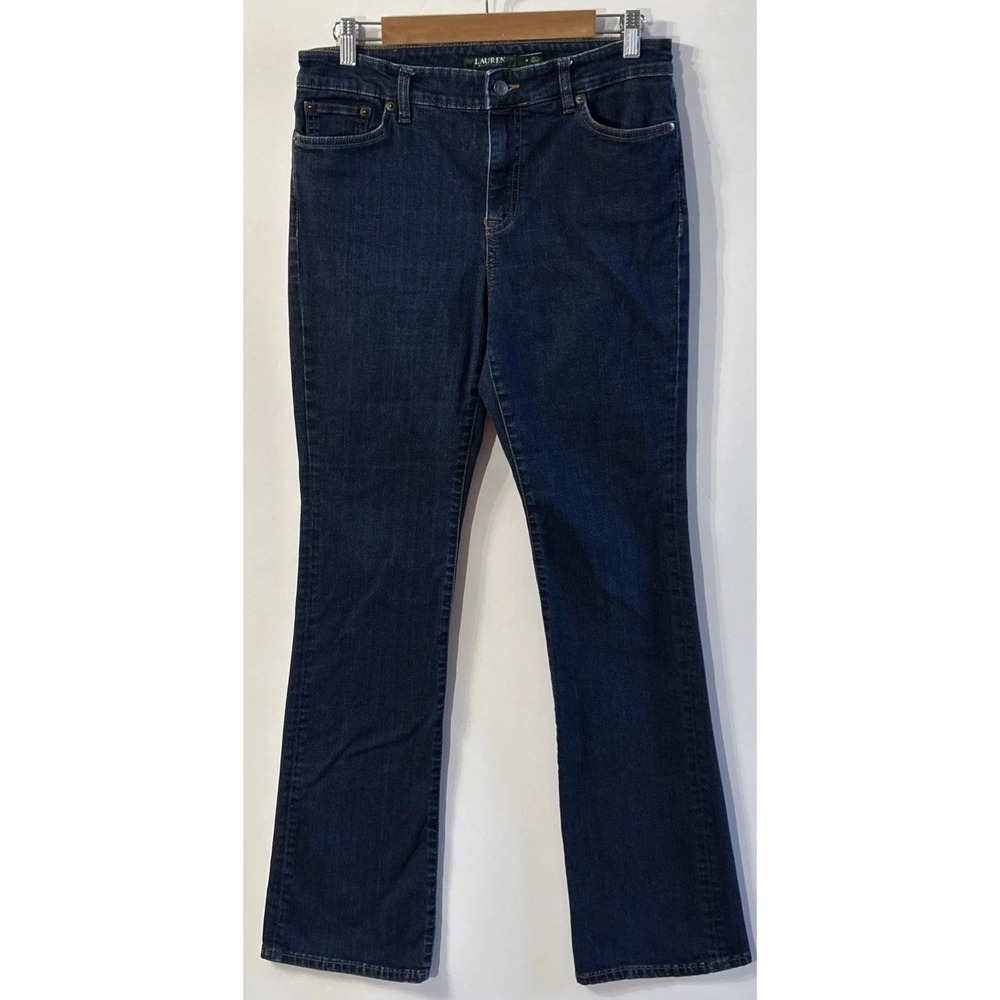 Lauren Ralph Lauren LRL Slim BOOT Jeans Denim Sz 8 Stretch NO Pilling